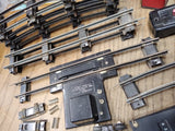 Vtg American Flyer Parts Repair Lot Straight Curved Track Remote Uncoupler Cars