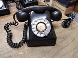 Vtg Kellogg Desktop Black Rotary Dial Telephone Parts Repair Lot 1000 Series