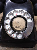 Vtg Kellogg Desktop Black Rotary Dial Telephone Parts Repair Lot 1000 Series