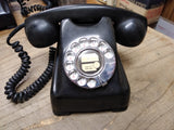 Vtg Kellogg Desktop Black Rotary Dial Telephone Parts Repair Lot 1000 HA1 Series