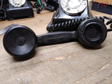 Vtg Kellogg Desktop Black Rotary Dial Telephone Parts Repair Lot 1000 HA1 Series