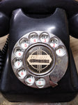 Vtg Kellogg Desktop Black Rotary Dial Telephone Parts Repair Lot 1000 HA4 Series