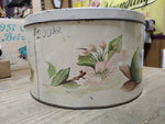 Vtg Biscuit Tin Designed By Louise Carling Green Apples 8 Inch Made In England!