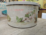 Vtg Biscuit Tin Designed By Louise Carling Green Apples 8 Inch Made In England!