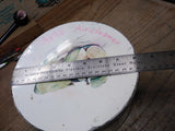 Vtg Biscuit Tin Designed By Louise Carling Green Apples 8 Inch Made In England!