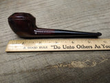 Vtg Smoke Master Tobacco Pipe Imported Briar Squat Bulldog Stinger Filter Nice!