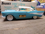 Vtg Jim Beam EMPTY Decanter 1957 Chevrolet Bel Air Turquoise Blue Ceramic w/Box!