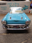 Vtg Jim Beam EMPTY Decanter 1957 Chevrolet Bel Air Turquoise Blue Ceramic w/Box!
