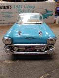Vtg Jim Beam EMPTY Decanter 1957 Chevrolet Bel Air Turquoise Blue Ceramic w/Box!