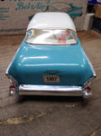 Vtg Jim Beam EMPTY Decanter 1957 Chevrolet Bel Air Turquoise Blue Ceramic w/Box!