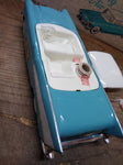Vtg Jim Beam EMPTY Decanter 1957 Chevrolet Bel Air Turquoise Blue Ceramic w/Box!