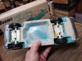 Vtg Jim Beam EMPTY Decanter 1957 Chevrolet Bel Air Turquoise Blue Ceramic w/Box!