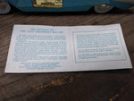 Vtg Jim Beam EMPTY Decanter 1957 Chevrolet Bel Air Turquoise Blue Ceramic w/Box!