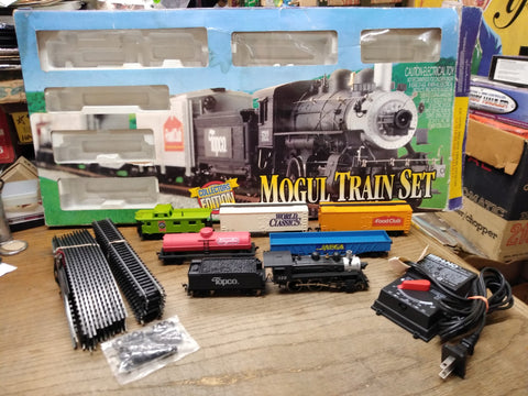 Vtg HO Gauge Mehano Topco Mogul Train Set 522 Steam Engine Tender Working Loco!