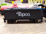 Vtg HO Gauge Mehano Topco Mogul Train Set 522 Steam Engine Tender Working Loco!