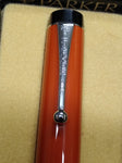 Vtg 2 Pc Parker Advertising Pen Lot Big Red Felt International Jotter Ball Point