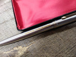 Vtg 2 Pc Parker Advertising Pen Lot Big Red Felt International Jotter Ball Point
