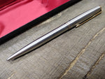 Vtg 2 Pc Parker Advertising Pen Lot Big Red Felt International Jotter Ball Point