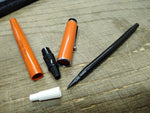 Vtg 2 Pc Parker Advertising Pen Lot Big Red Felt International Jotter Ball Point