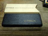 Vtg 2 Pc Parker Advertising Pen Lot Big Red Felt International Jotter Ball Point