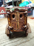 Vtg Cast Iron Toy Delivery Truck Artillery Wheels AC Williams Arcade Hubley Type