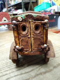 Vtg Cast Iron Toy Delivery Truck Artillery Wheels AC Williams Arcade Hubley Type