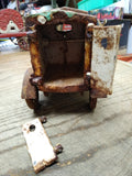 Vtg Cast Iron Toy Delivery Truck Artillery Wheels AC Williams Arcade Hubley Type