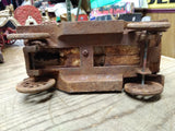 Vtg Cast Iron Toy Delivery Truck Artillery Wheels AC Williams Arcade Hubley Type