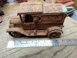 Vtg Cast Iron Toy Delivery Truck Artillery Wheels AC Williams Arcade Hubley Type