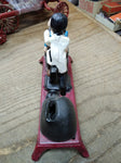 Vtg Working Painted Cast Iron Mechanical Coin Bank Dentist Pulling Tooth