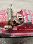 Vtg Die Cast Hubley Kiddie Toy #473 Fire Ladder Truck with Driver Made In USA!