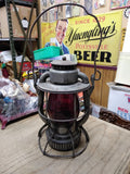 Vtg 1920s Dietz Vesta P.&L.E.R.R Pittsburgh Lake Erie Railroad Red Lens Lantern