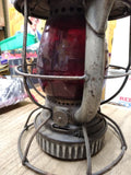 Vtg 1920s Dietz Vesta P.&L.E.R.R Pittsburgh Lake Erie Railroad Red Lens Lantern
