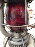 Vtg 1920s Dietz Vesta P.&L.E.R.R Pittsburgh Lake Erie Railroad Red Lens Lantern
