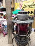 Vtg 1920s Dietz Vesta P.&L.E.R.R Pittsburgh Lake Erie Railroad Red Lens Lantern