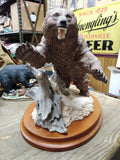 Franklin Mint GRIZZLY Bear Porcelain Figurine 1988 National Wildlife Federation!