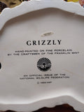 Franklin Mint GRIZZLY Bear Porcelain Figurine 1988 National Wildlife Federation!
