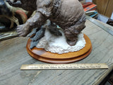 Franklin Mint GRIZZLY Bear Porcelain Figurine 1988 National Wildlife Federation!