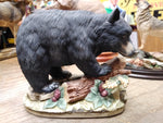 Vtg Lefton China Black Bear Figurine KW4912 Hand Painted Porcelain Japan