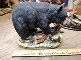 Vtg Lefton China Black Bear Figurine KW4912 Hand Painted Porcelain Japan