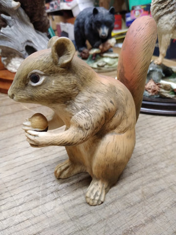Vtg Lefton China Red Squirrel Figurine KW 6970 Hand Painted Porcelain Japan