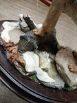 Vtg Country Artists Howling Wolf CA 642 Figurine Artist Sherwin Hand Painted