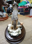 Vtg Country Artists Howling Wolf CA 642 Figurine Artist Sherwin Hand Painted