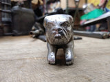 Vtg Rare 1930's Mack Truck Leaping Bull Dog Chrome Pin Back Ears Hood Ornament!