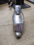 Vtg Rare 1930's Mack Truck Leaping Bull Dog Chrome Pin Back Ears Hood Ornament!