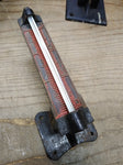 Vtg Unbranded Cast Iron Industrial Air Pressure Gauge 0-3 Pounds Steam Punk!