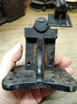 Vtg Unbranded Cast Iron Industrial Air Pressure Gauge 0-3 Pounds Steam Punk!