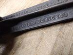Vtg Schaeffer Budenberg Cast Iron Air Pressure Gauge 0-5 Pounds NY Chicago USA