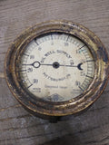 Vtg Oil Well Supply Brass 0-30 PSI Steam Vacuum/Pressure Gauge Steampunk