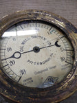 Vtg Oil Well Supply Brass 0-30 PSI Steam Vacuum/Pressure Gauge Steampunk